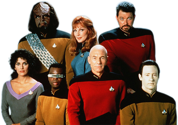 The crew of the USS Enterprise-D